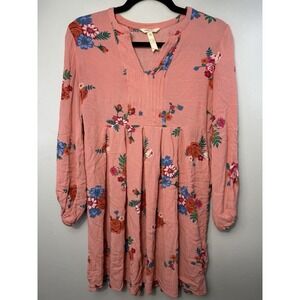 Darling Matilda Jane Coral Dress W Embroidered Flowers Size XS
